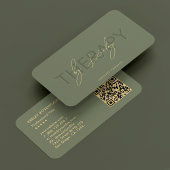 Therapeut Fysiotherapeut Elegant Sage Groen Visitekaartje