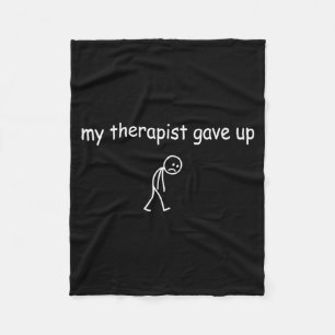 Therapeut gaf grappige sarcastische geestelijke ge fleece deken