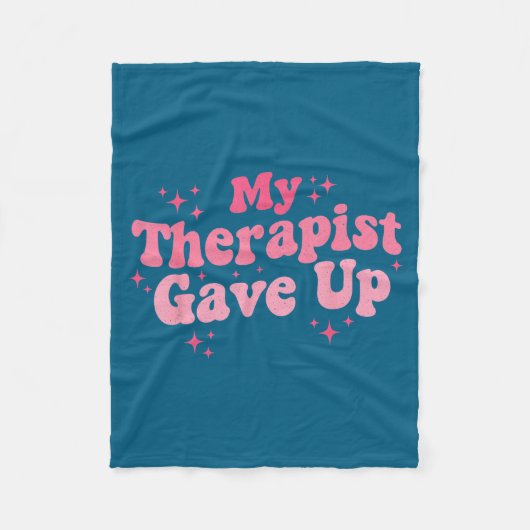 Therapeut Gaf Twee Ontwerp Op Fleece Deken (Voorkant)