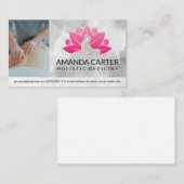 Therapeut geeft massage terug | Spa-pictogram Visitekaartje (Voorkant / Achterkant)