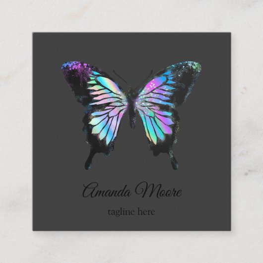 therapeut holograaf opa vierkante visitekaartje (Voorkant)