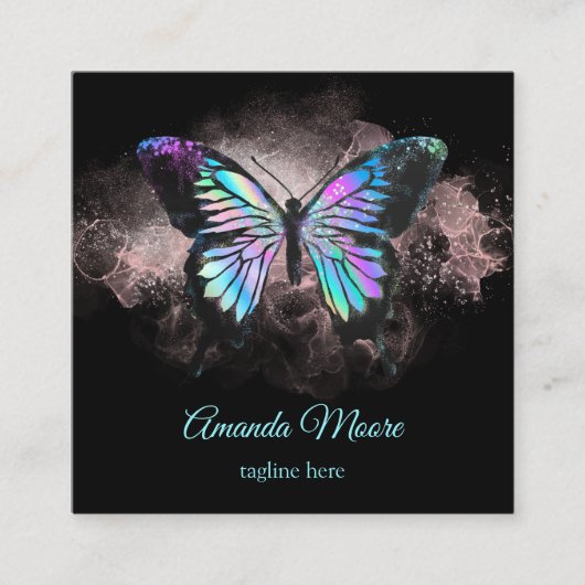 therapeut holograaf opa vierkante visitekaartje (Voorkant)