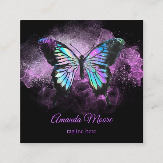 therapeut holograaf opa vierkante visitekaartje (Voorkant)