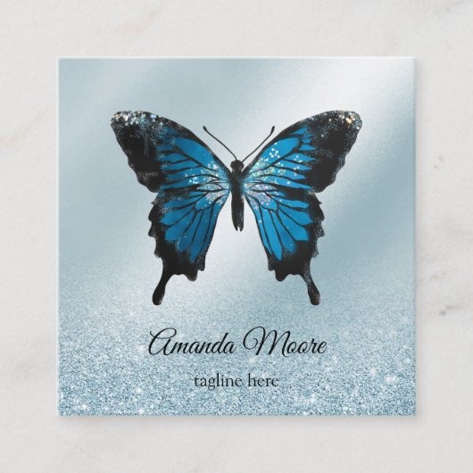 therapeut holografen squa , die een handjevol mann vierkante visitekaartje (Voorkant)