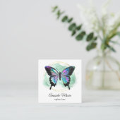 therapeut holografen squa , die een handjevol mann vierkante visitekaartje (Staand voorkant)