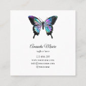 therapeut holografen squa , die een handjevol mann vierkante visitekaartje (Achterkant)