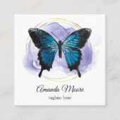 therapeut holografen squa , die een handjevol mann vierkante visitekaartje (Voorkant)