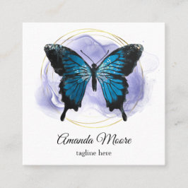 therapeut holografen squa , die een handjevol mann vierkante visitekaartje