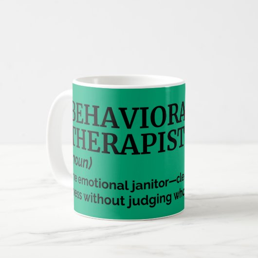 therapeut Humor Job Definition Mok (Voorkant links)