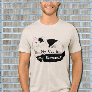 Therapeut kat - grappig citaat Tri-Blend shirt
