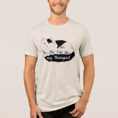 Therapeut kat - grappig citaat Tri-Blend shirt (Voorkant)