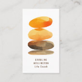 Therapeut Life Coach Moderne Waterverf QR Code Visitekaartje (Voorkant)