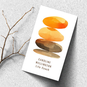 Therapeut Life Coach Moderne Waterverf QR Code Visitekaartje