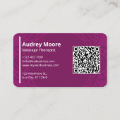 Therapeut Massage Reiki Reflexologie Chiropractie Visitekaartje (Voorkant)