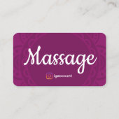 Therapeut Massage Reiki Reflexologie Chiropractie Visitekaartje (Achterkant)