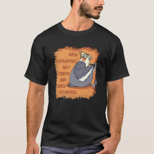 Therapeut mit Federn & Schnabel. Nymfensittich T-shirt