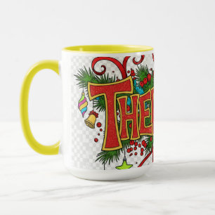 Therapeut-mok met leuk feestelijk ontwerp voor pro mok