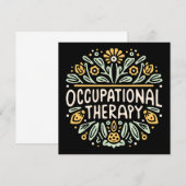 Therapeut op het werk kaart (Voorkant / Achterkant)