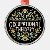 Therapeut op het werk metalen ornament (Voorkant)