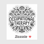 Therapeut op het werk sticker (Vel)