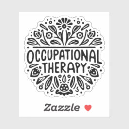 Therapeut op het werk sticker