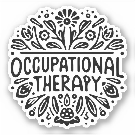 Therapeut op het werk sticker (Voorkant)