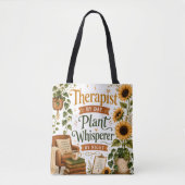 Therapeut plant fluisteraar tote bag (Voorkant)