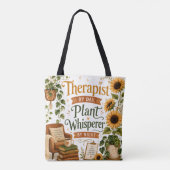 Therapeut plant fluisteraar tote bag (Achterkant)
