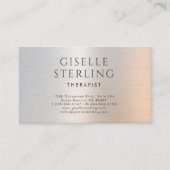 Therapeut Psycholoog Metallic Visitekaartje (Voorkant)