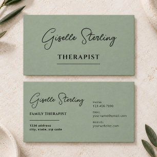Therapeut Psycholoog Salie Groen Visitekaartje