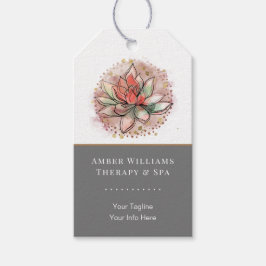 Therapeut Spa Succulente Yoga Genezende Hang Tag Cadeaulabel
