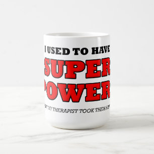 Therapeut Superkracht Funny Mok