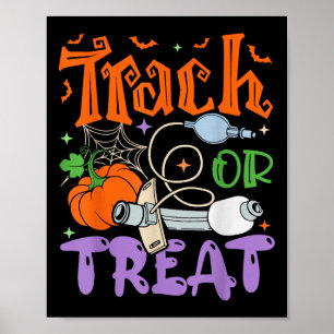 Therapeut trakteren of behandelen ICU Run Hallowee Poster
