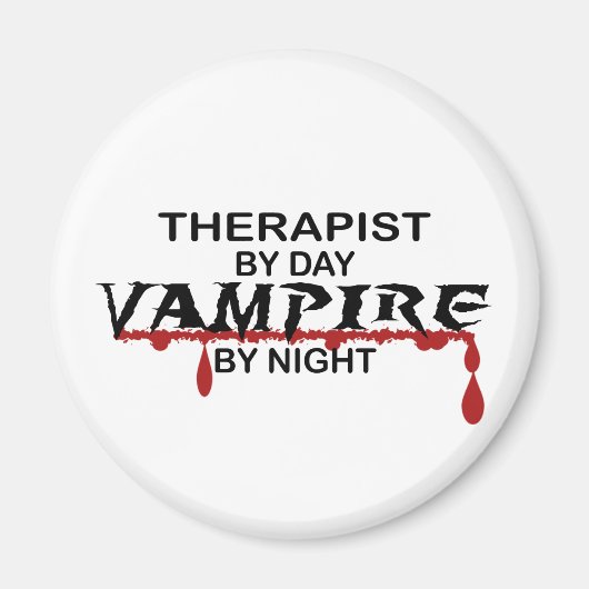 Therapeut Vampier bij Nacht Magneet (Voorkant)