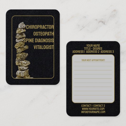 Therapeut - Visitekaartje (Voorkant / Achterkant)