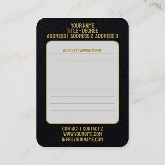 Therapeut - Visitekaartje (Achterkant)