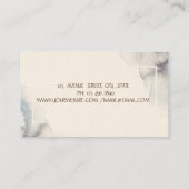 Therapeut, Waterverf Lotus, Yoga Visitekaartje (Achterkant)