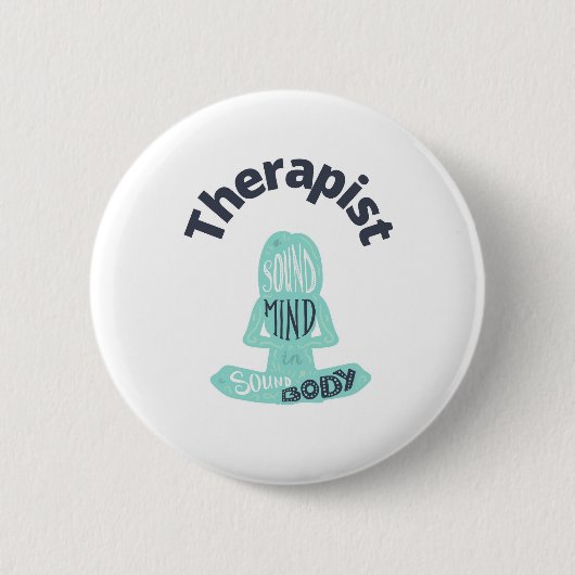 Therapeut Yoga Button (Voorkant)