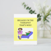 therapeuten kennen het beste briefkaart (Staand voorkant)