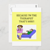 therapeuten kennen het beste briefkaart (Voorkant / Achterkant)