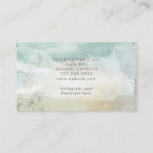 Therapeutenbegeleider Serene Abstract Handgeschrev Visitekaartje (Achterkant)