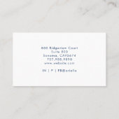 Therapeuteradviseur Serene Indigo Waterverf Visitekaartje (Achterkant)