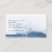 Therapeuteradviseur Serene Indigo Waterverf Visitekaartje (Achterkant)