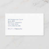 Therapeuteradviseur Serene Indigo Waterverf Visitekaartje (Achterkant)