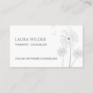 Therapeutisch Counselor Bloemen In De Wind Visitekaartje