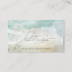 Therapeutisch Counselor Serene Abstract Handgeschr Visitekaartje