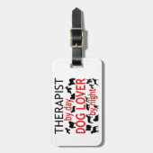 Therapeutisch Hondenliefhebber Bagagelabel (Voorkant verticaal)