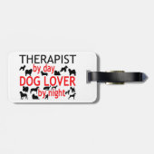 Therapeutisch Hondenliefhebber Bagagelabel (Achterkant horizontaal)