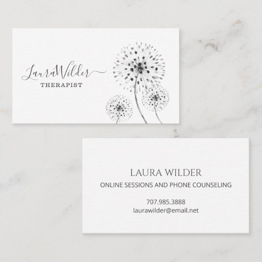 Therapeutisch Visitekaartje (Voorkant / Achterkant)