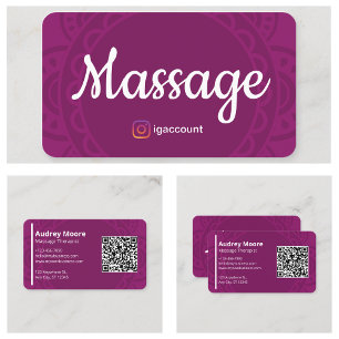 Therapeutische Massage Reiki Reflexologie Chiropra Visitekaartje